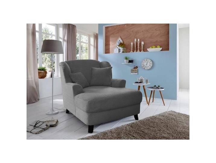 Sit & More XXL-SESSEL ASADO V, Grau, Buche, massiv, Füllung: Schaumstoffflocken,Schaumstoffflocken, 109x104x145 cm, Goldenes M, OEKO-TEX® STANDARD von sit&more