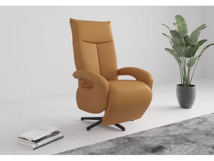 TV-Sessel SIT & MORE Amica , gelb (curry), B:74cm H:112cm T:82cm, Sessel, wahlweise manuell oder elektrischer Funktion mit Akku von sit&more