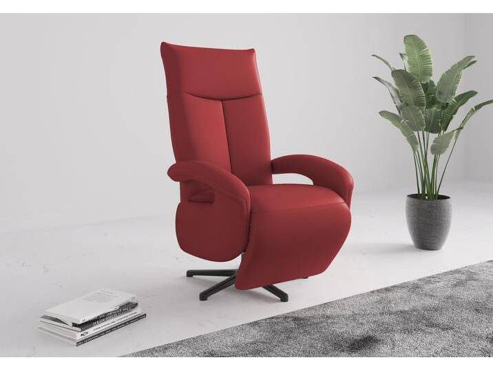 TV-Sessel SIT & MORE Amica , rot (feuerrot), B:74cm H:112cm T:82cm, Sessel, wahlweise manuell oder elektrischer Funktion mit Akku von sit&more
