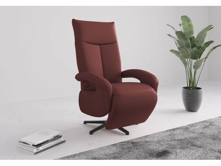 TV-Sessel SIT & MORE Amica , rot (merlot), B:74cm H:112cm T:82cm, Sessel, wahlweise manuell oder elektrischer Funktion mit Akku von sit&more