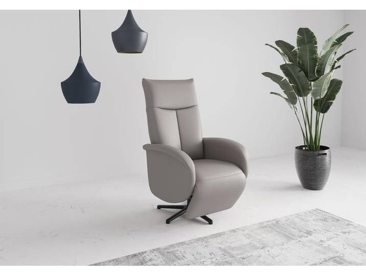TV-Sessel SIT & MORE Juma, inkl. Drehfunktion & Kopfteilverstellung , grau (light grau), B:75cm H:110cm T:82cm, Sessel, Höhe Armlehne 62 cm, wahlweise mit Aufstehhilfe, 2 Motoren und Akku von sit&more