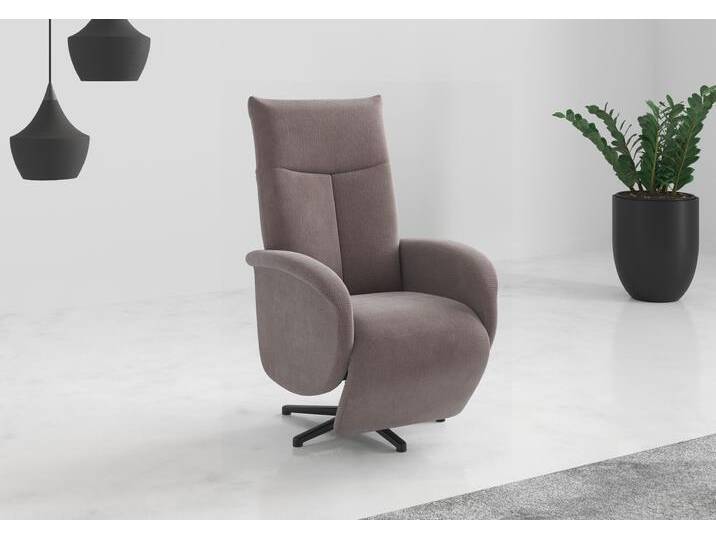 TV-Sessel SIT & MORE Juma, inkl. Drehfunktion & Kopfteilverstellung , grau (taupe), B:75cm H:110cm T:82cm, 90% Polyester 10% Polyamid, Sessel, Höhe Armlehne 62 cm, wahlweise mit Aufstehhilfe, 2 Motoren und Akku von sit&more