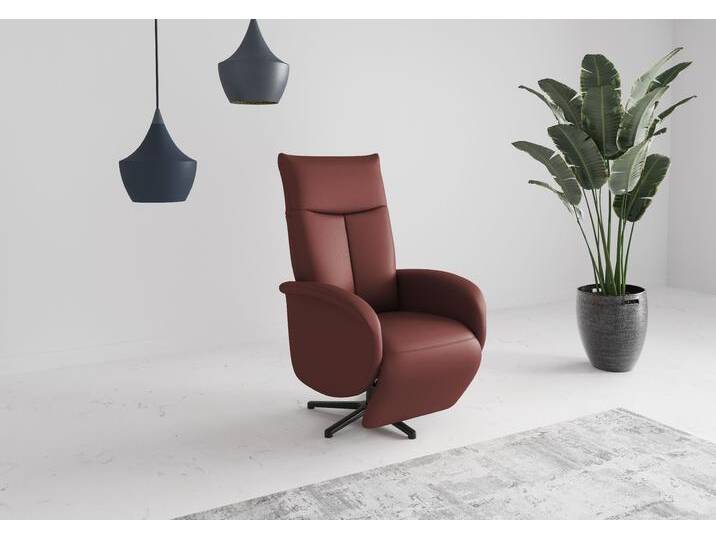 TV-Sessel SIT & MORE Juma, inkl. Drehfunktion & Kopfteilverstellung , rot (merlot), B:75cm H:110cm T:82cm, Sessel, Höhe Armlehne 62 cm, wahlweise mit Aufstehhilfe, 2 Motoren und Akku von sit&more