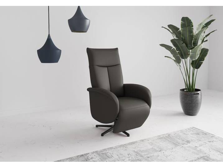 TV-Sessel SIT & MORE Juma, inkl. Drehfunktion & Kopfteilverstellung , grau (anthrazit), B:75cm H:110cm T:82cm, Sessel, Höhe Armlehne 62 cm, wahlweise mit Aufstehhilfe, 2 Motoren und Akku von sit&more