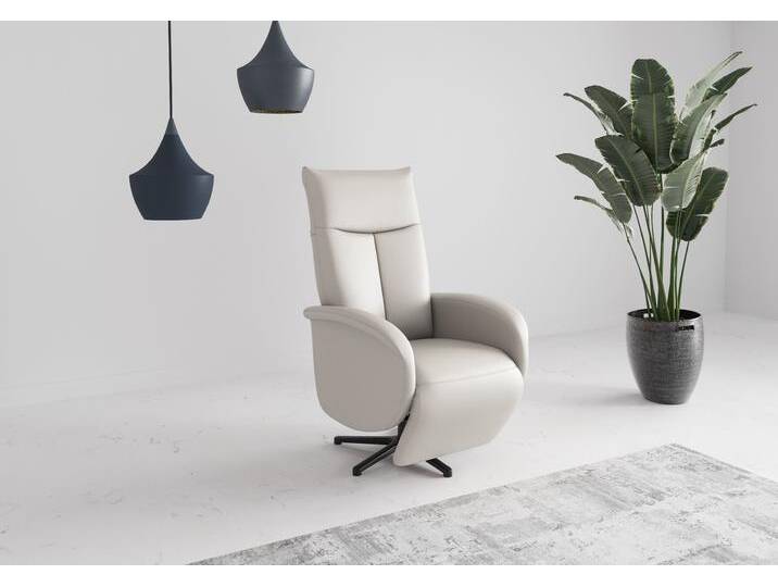 TV-Sessel SIT & MORE Juma, inkl. Drehfunktion & Kopfteilverstellung , weiß (reinweiß), B:75cm H:110cm T:82cm, Sessel, Höhe Armlehne 62 cm, wahlweise mit Aufstehhilfe, 2 Motoren und Akku von sit&more