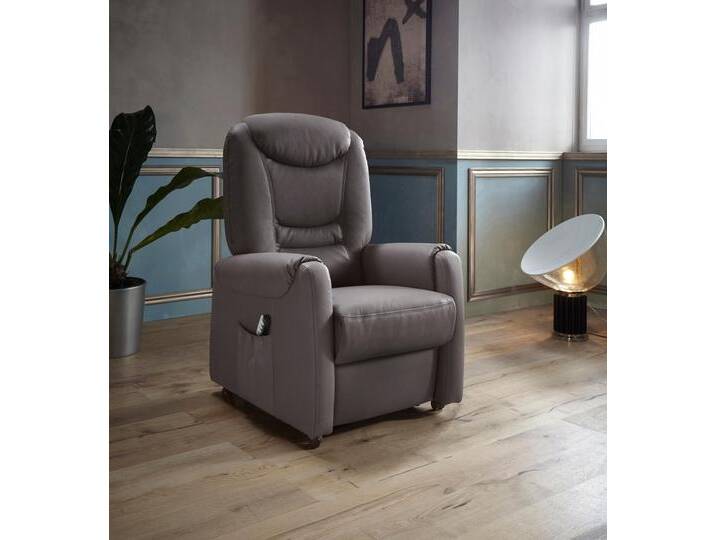 TV-Sessel SIT & MORE Morten , braun (mokka), B:76cm H:113cm T:78cm, Luxus-Kunstleder, NaturLEDER (echtes Rindsleder), Luxus-Microfaser (100% Polyester), Sessel, Fernsehsessel, in Größe M, wahlweise mit Motor und Aufstehhilfe von sit&more
