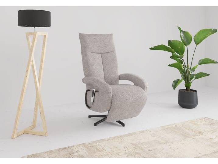 TV-Sessel SIT & MORE TV Dance , silber, B:74cm H:112cm T:82cm, 100% Polyester, Sessel, wahlweise manuell oder elektrischer Funktion mit Akku von sit&more