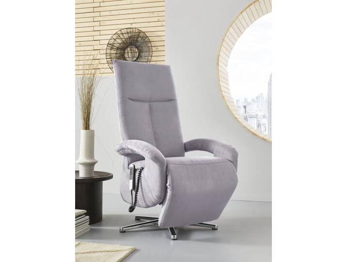 TV-Sessel SIT & MORE Tycoon mit Kopfteilverstellung und 360 Drehfunktion , grau (anthrazit), B:74cm H:117cm T:85cm, 100% Polyester, Sessel, wahlweise manuell oder elektrischer Funktion, auch mit Akku (kabellos) von sit&more
