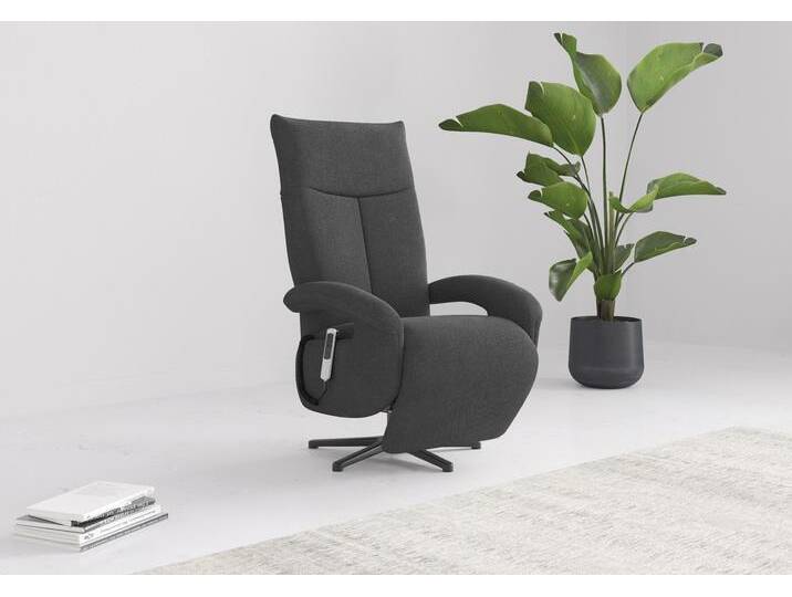 TV-Sessel SIT & MORE Zoe , braun (schlamm), B:74cm H:112cm T:82cm, 95% Polyester, 5% Polyamid, Sessel, wahlweise manuell oder elektrischer Funktion mit Akku von sit&more
