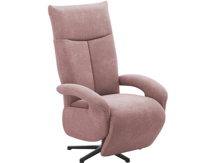 TV-Sessel SIT & MORE Zoe , rosa (rose), B:74cm H:112cm T:82cm, 95% Polyester, 5% Polyamid, Sessel, wahlweise manuell oder elektrischer Funktion mit Akku von sit&more