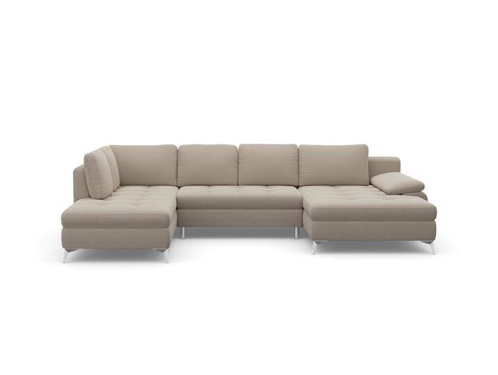Wohnlandschaft SIT & MORE Latigo U-Form , beige, B:326cm T:201cm, Sofas, mit Recamiere, wahlweise mit Bettfunktion und Bettkasten Wohnlandschaft SIT & MORE Latigo U-Form , beige, B:326cm T:201cm, Sofas, mit Recamiere, wahlweise mit Bettfunktion und Bettkasten von sit&more