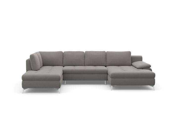 Wohnlandschaft SIT & MORE Latigo U-Form , grau, B:326cm T:201cm, Sofas, mit Recamiere, wahlweise mit Bettfunktion und Bettkasten Wohnlandschaft SIT & MORE Latigo U-Form , grau, B:326cm T:201cm, Sofas, mit Recamiere, wahlweise mit Bettfunktion und Bettkasten von sit&more