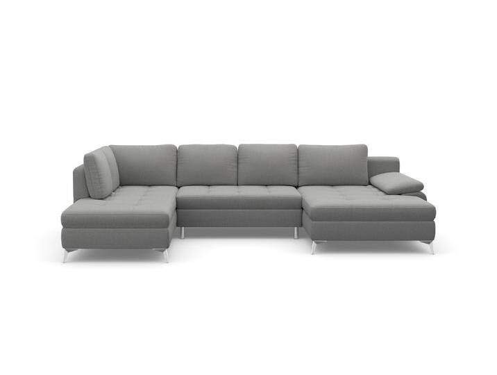 Wohnlandschaft SIT & MORE Latigo U-Form , grau, B:326cm T:201cm, Sofas, mit Recamiere, wahlweise mit Bettfunktion und Bettkasten Wohnlandschaft SIT & MORE Latigo U-Form , grau, B:326cm T:201cm, Sofas, mit Recamiere, wahlweise mit Bettfunktion und Bettkasten von sit&more