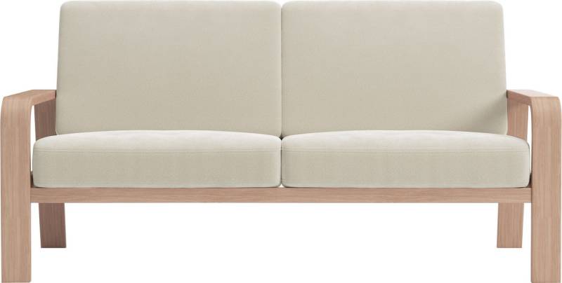 sit&more 2,5-Sitzer Kolding, Armlehnen aus Buchenholz in natur, verschiedene Bezüge und Farben von sit&more