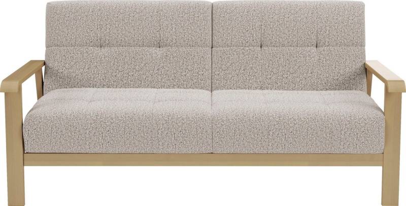 sit&more 2,5-Sitzer Billund, Armlehnen aus Buchenholz in natur, verschiedene Bezüge und Farben von sit&more