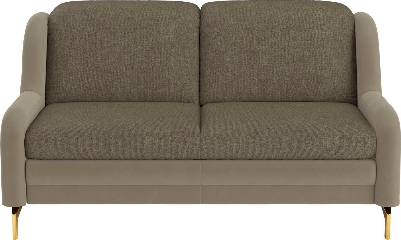 sit&more 2-Sitzer Orient, inkl. 2 Zierkissen mit Strass-Stein, goldfabene Metallfüße von sit&more