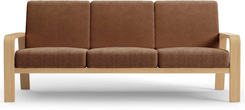 sit&more 3-Sitzer Kolding, Armlehnen aus Buchenholz in natur, verschiedene Bezüge und Farben von sit&more