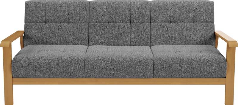 sit&more 3-Sitzer Billund, Armlehnen aus eichefarbigem Buchenholz, verschiedene Bezüge und Farben sit&more 3-Sitzer Billund, Armlehnen aus eichefarbigem Buchenholz, verschiedene Bezüge und Farben von sit&more