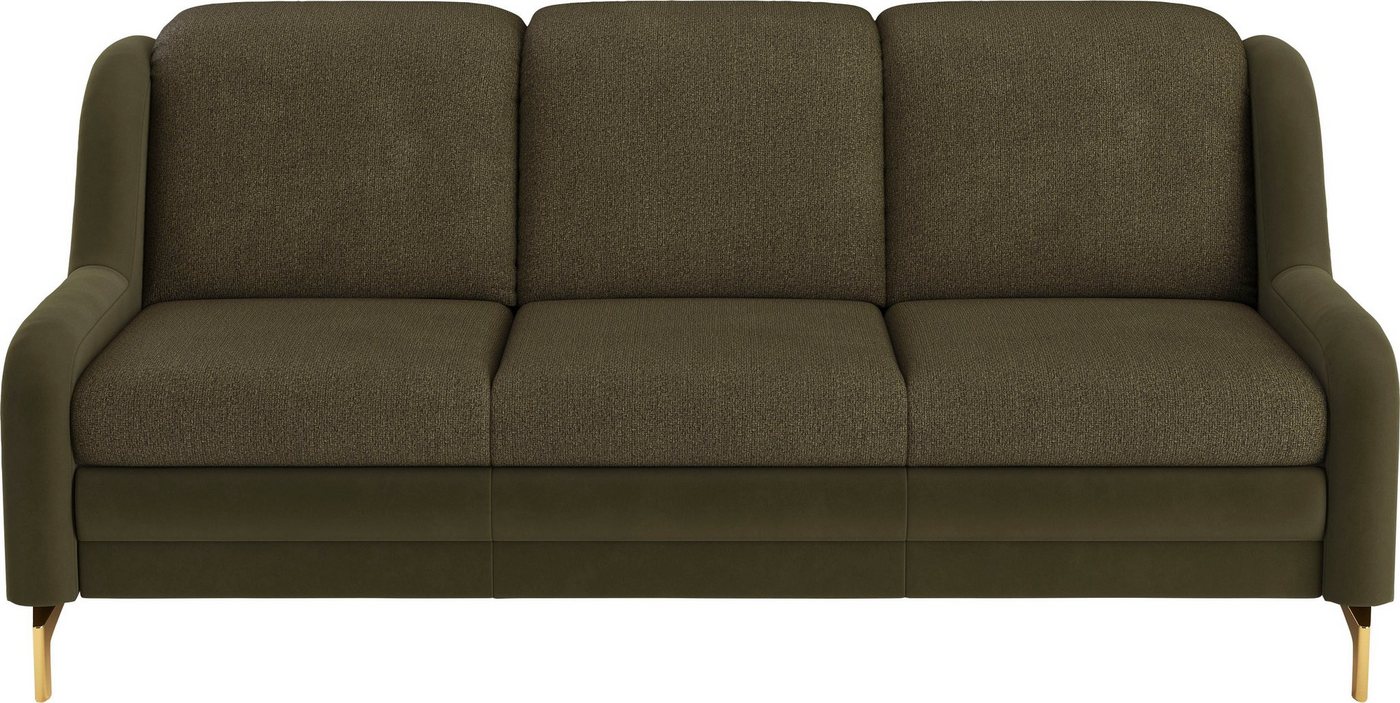 sit&more 3-Sitzer Orient, inkl. 2 Zierkissen mit Strass-Stein, goldfabene Metallfüße von sit&more