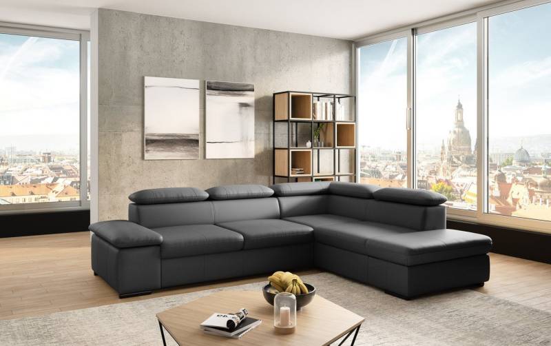 sit&more Ecksofa Alcudia L-Form, mit Armteilverstellung, optional Kopfteilverstellung und Bettfunktion von sit&more