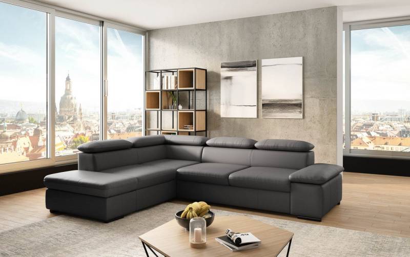sit&more Ecksofa Alcudia L-Form, mit Armteilverstellung, optional Kopfteilverstellung und Bettfunktion von sit&more