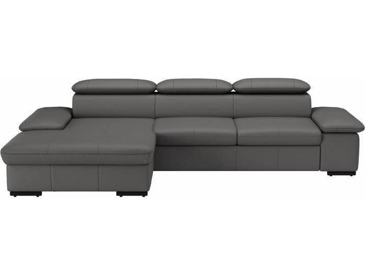 sit&more Ecksofa Alcudia L-Form, braun, Rücken Spannstoff-mit Armteilverstellung-mit Bettfunktion-mit Kopfteilverstellung, mocca von sit&more