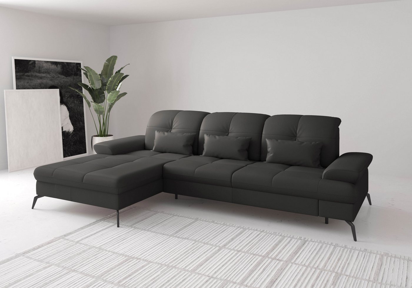 sit&more Ecksofa Amica, L-Form, inkl. Sitztiefenverstellung & Armteilverstellung, wahlweise mit Bettfunktion, Bettkasten und Kopfteilverstellung sit&more Ecksofa Amica, L-Form, inkl. Sitztiefenverstellung & Armteilverstellung, wahlweise mit Bettfunktion, Bettkasten und Kopfteilverstellung von sit&more