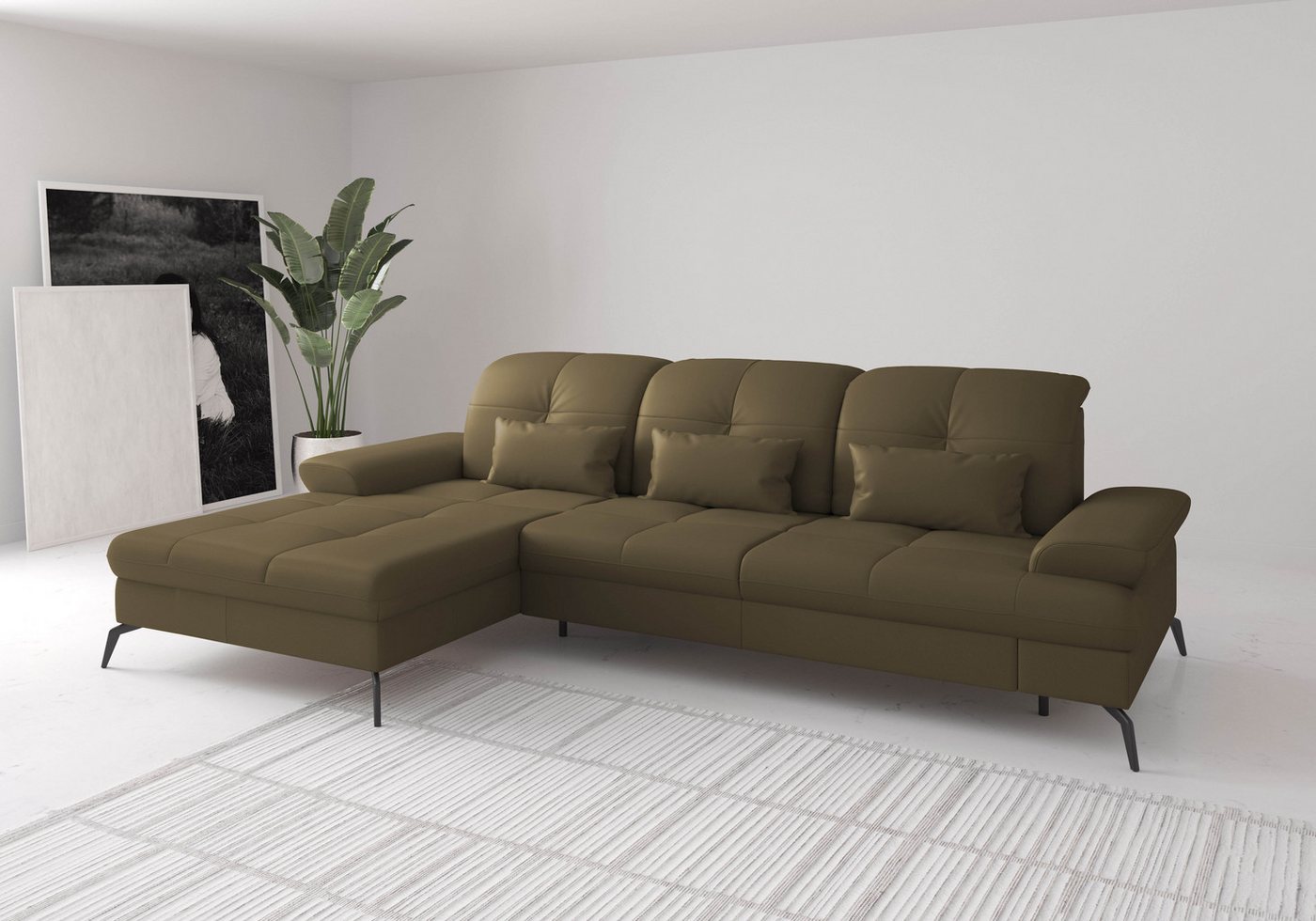 sit&more Ecksofa Amica, inkl Sitztiefenverstellung und Armteilverstellung von sit&more