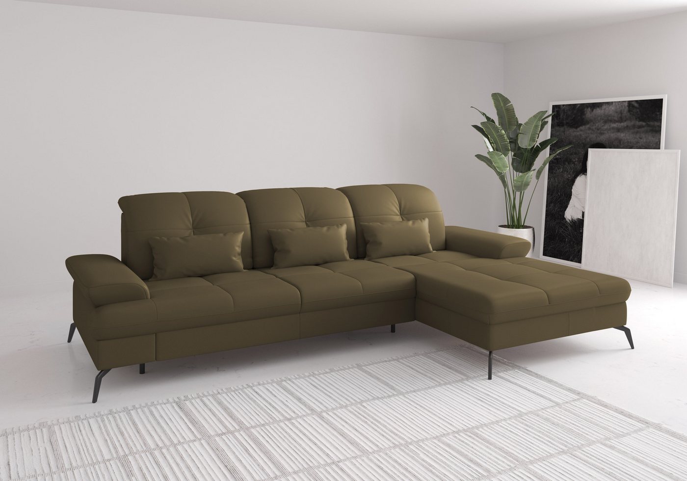 sit&more Ecksofa Amica, inkl Sitztiefenverstellung und Armteilverstellung von sit&more