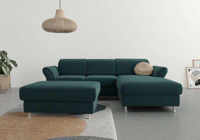 sit&more Ecksofa Apulia L-Form, wahlweise Bettfunktion, Bettkasten und Kopf- und Armteilverstellung von sit&more