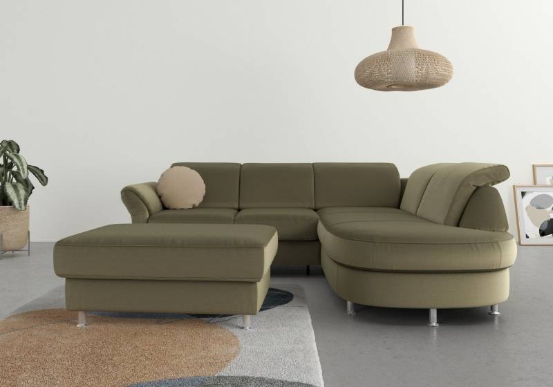 sit&more Ecksofa Apulia L-Form, wahlweise Bettfunktion, Bettkasten und Kopf- und Armteilverstellung von sit&more
