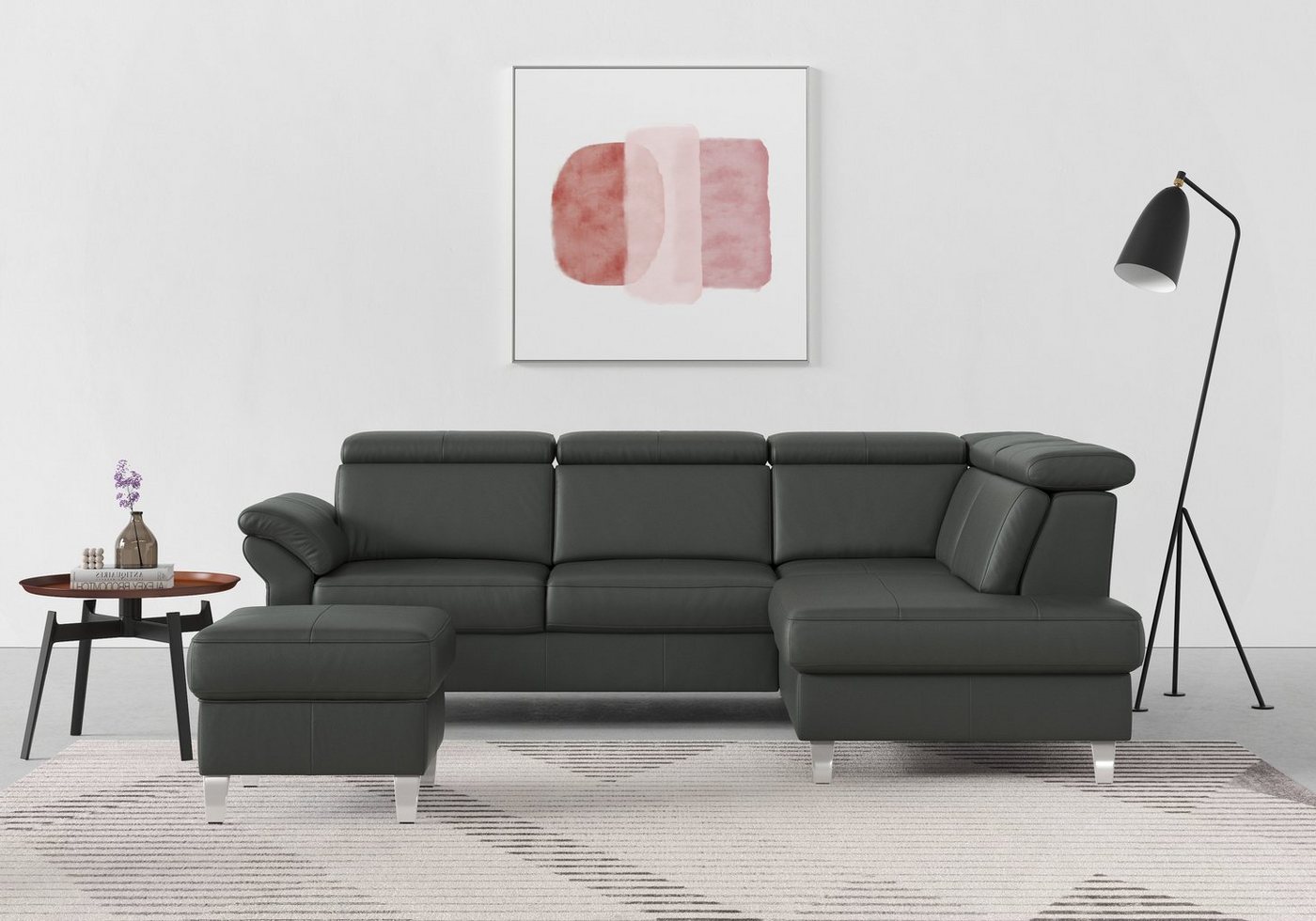 sit&more Ecksofa Arngast L-Form, inklusive Kopfteilverstellung und Federkern von sit&more