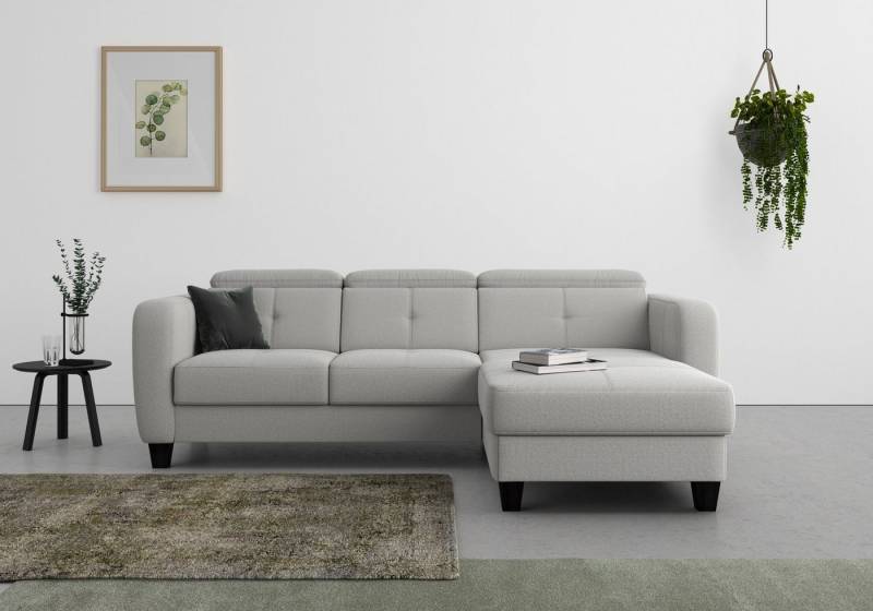 sit&more Ecksofa Belluci L-Form, inklusive Federkern, wahlweise mit Bettfunktion und Bettkasten sit&more Ecksofa Belluci L-Form, inklusive Federkern, wahlweise mit Bettfunktion und Bettkasten von sit&more
