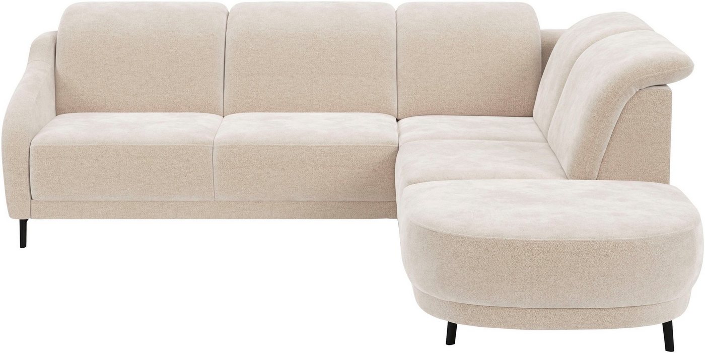 sit&more Ecksofa Blues L-Form, wahlweise mit Klapptisch und USB von sit&more