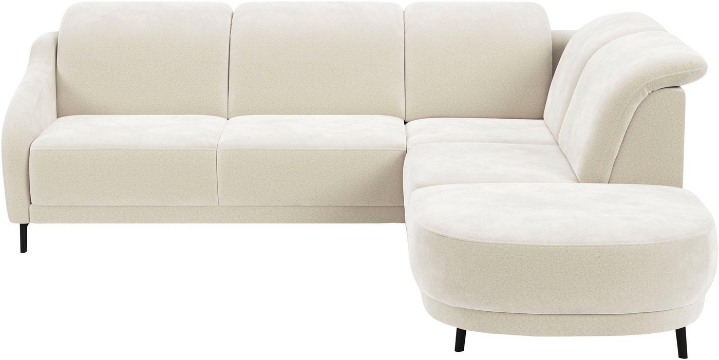 sit&more Ecksofa Blues L-Form, wahlweise mit Klapptisch und USB von sit&more