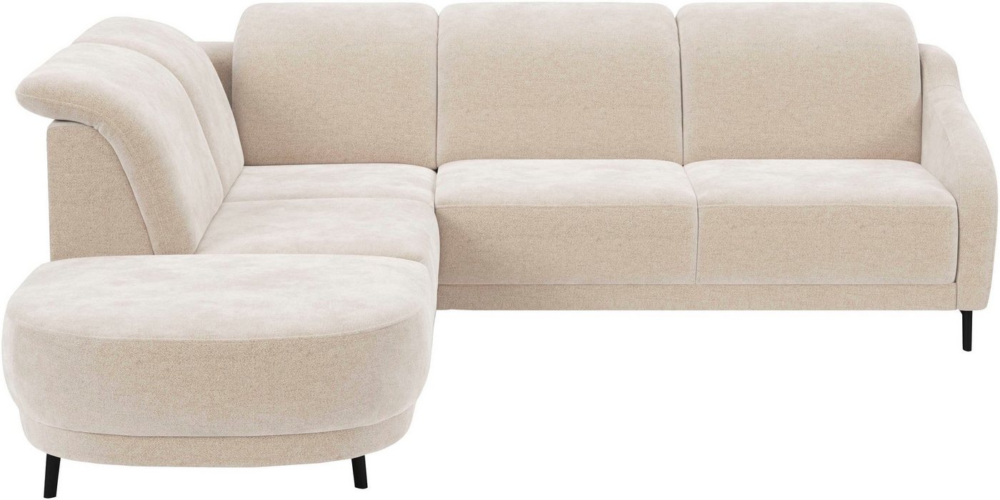 sit&more Ecksofa Blues L-Form, wahlweise mit Klapptisch und USB von sit&more