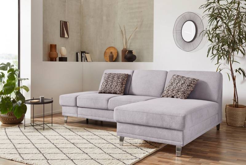 sit&more Ecksofa Clio L-Form, wahlweise mit Bettfunktion oder Vorziehsitz und Bettkasten, Federkern von sit&more