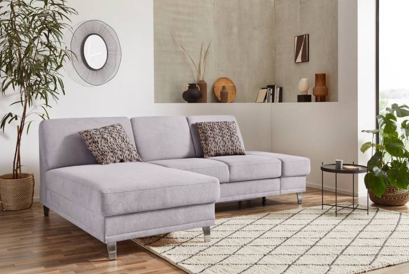 sit&more Ecksofa Clio L-Form, wahlweise mit Bettfunktion oder Vorziehsitz und Bettkasten, Federkern von sit&more