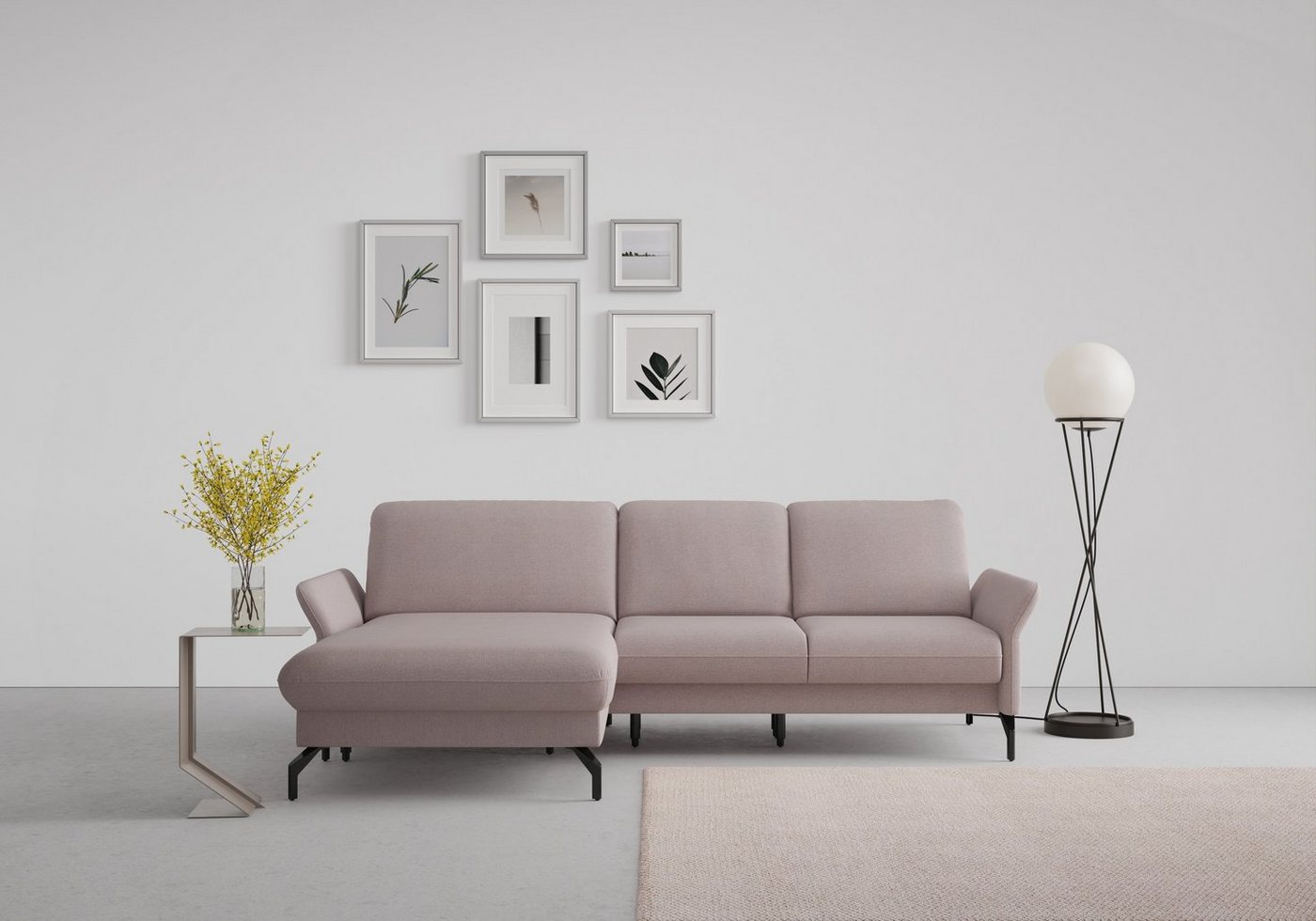 sit&more Ecksofa Fashion, wahlweise mit Kopfteilverstellung und Vorziehsitz, motorisch von sit&more