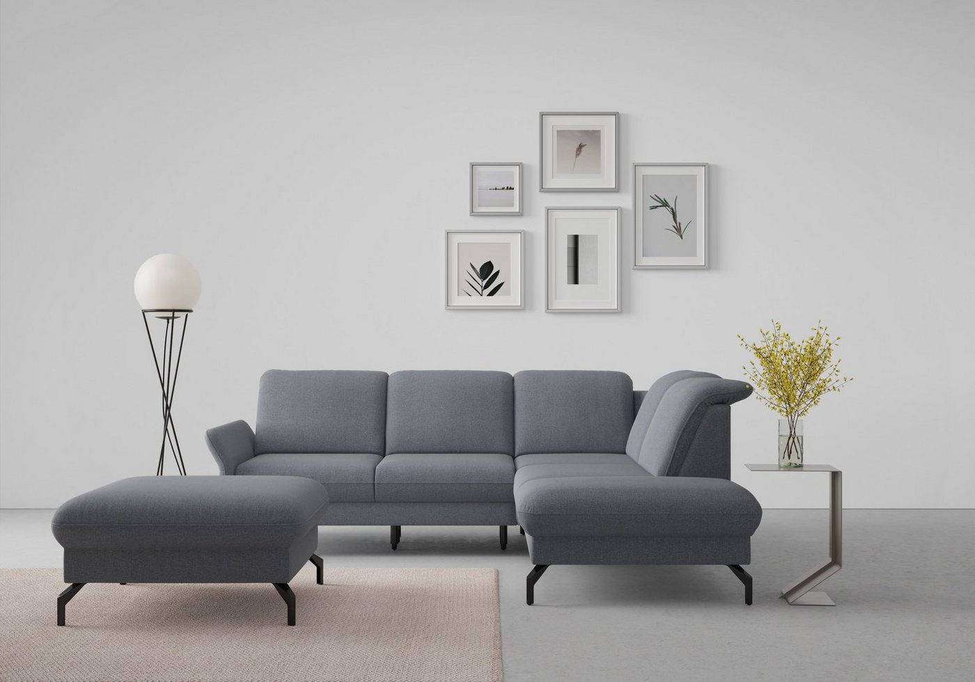 sit&more Ecksofa Fashion L-Form, wahlweise mit Kopfteilverstellung und Vorziehsitz, motorisch von sit&more