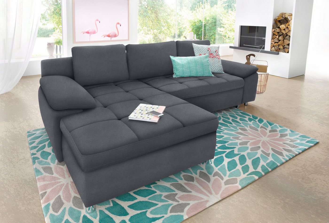 sit&more Ecksofa Labene L-Form, wahlweise mit Bettfunktion und Bettkasten, auch als XXL-Variante sit&more Ecksofa Labene L-Form, wahlweise mit Bettfunktion und Bettkasten, auch als XXL-Variante von sit&more
