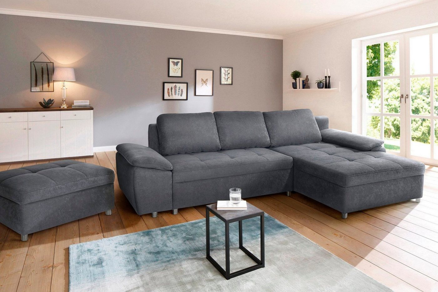 sit&more Ecksofa Labene L-Form, wahlweise mit Bettfunktion und Bettkasten, auch als XXL-Variante sit&more Ecksofa Labene L-Form, wahlweise mit Bettfunktion und Bettkasten, auch als XXL-Variante von sit&more