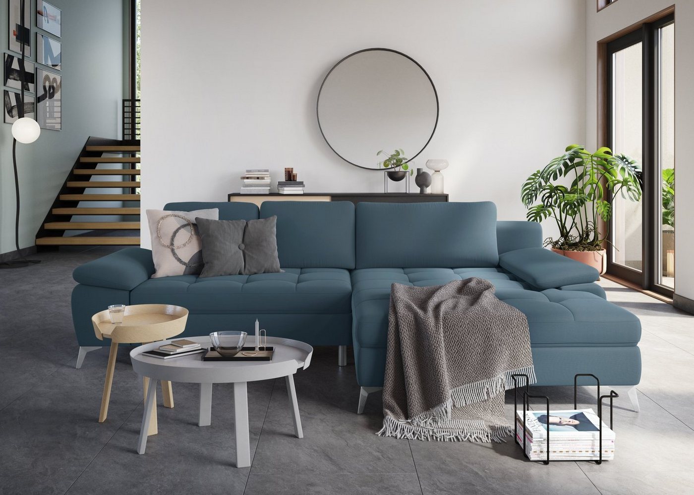 sit&more Ecksofa Latigo, mit Mega-Recamiere, wahlweise mit Bettfunktion und Bettkasten von sit&more