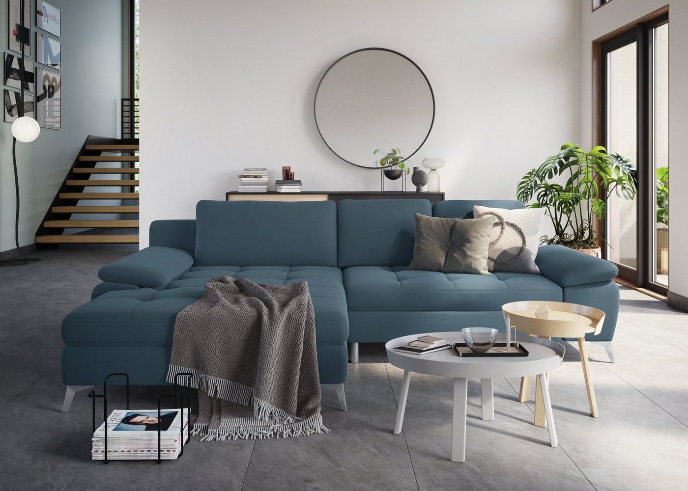 sit&more Ecksofa Latigo, mit Mega-Recamiere, wahlweise mit Bettfunktion und Bettkasten von sit&more