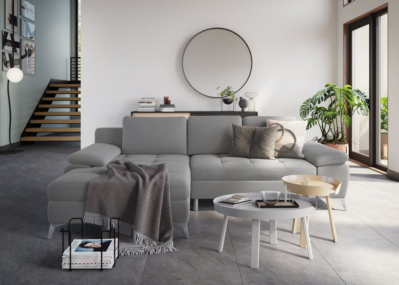 sit&more Ecksofa Latigo L-Form, mit Recamiere, wahlweise mit Bettfunktion und Bettkasten von sit&more