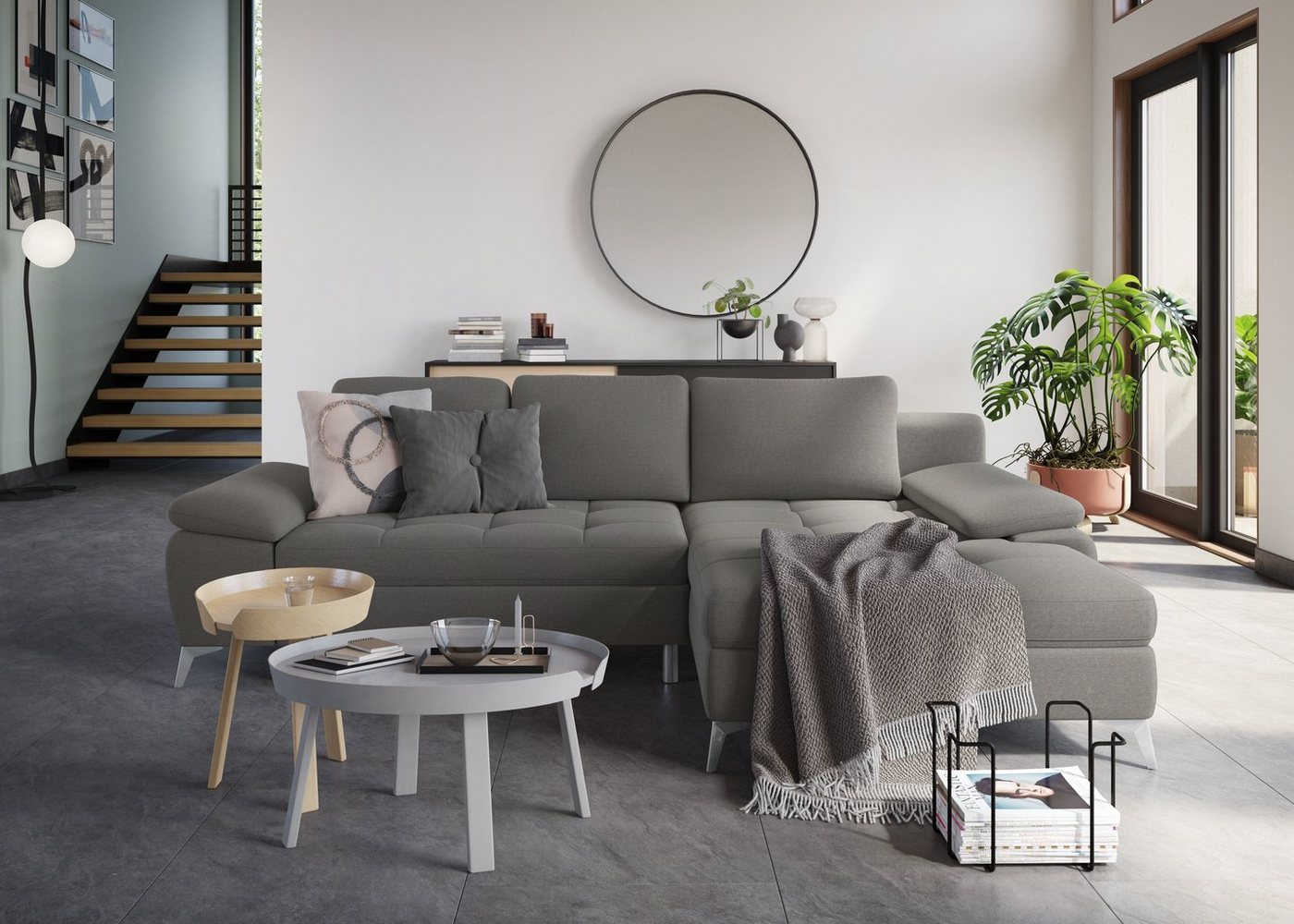 sit&more Ecksofa Latigo L-Form, mit Recamiere, wahlweise mit Bettfunktion und Bettkasten von sit&more