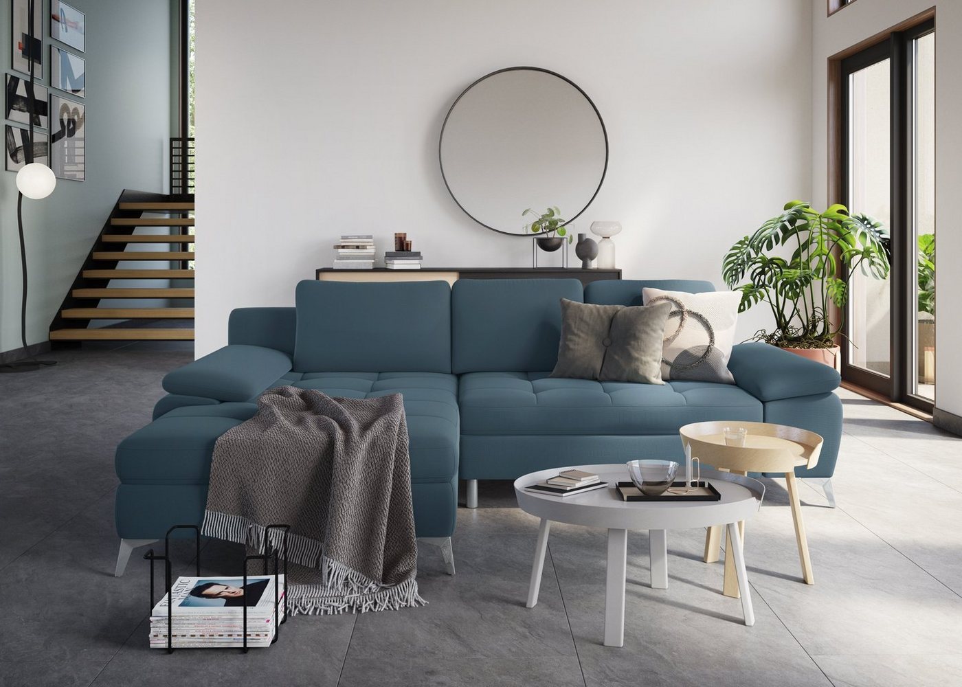 sit&more Ecksofa Latigo L-Form, mit Recamiere, wahlweise mit Bettfunktion und Bettkasten von sit&more