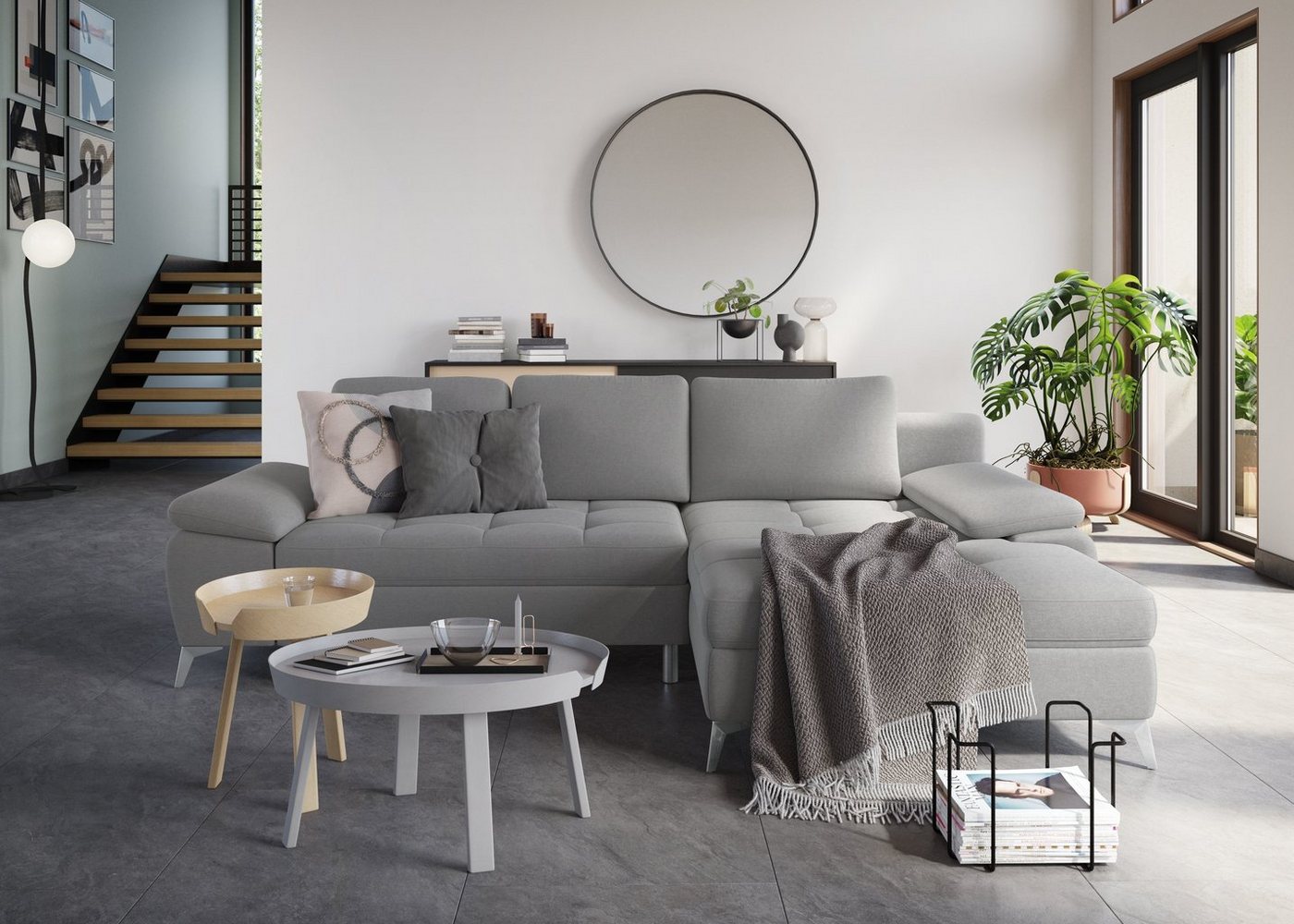 sit&more Ecksofa Latigo L-Form, mit Recamiere, wahlweise mit Bettfunktion und Bettkasten von sit&more