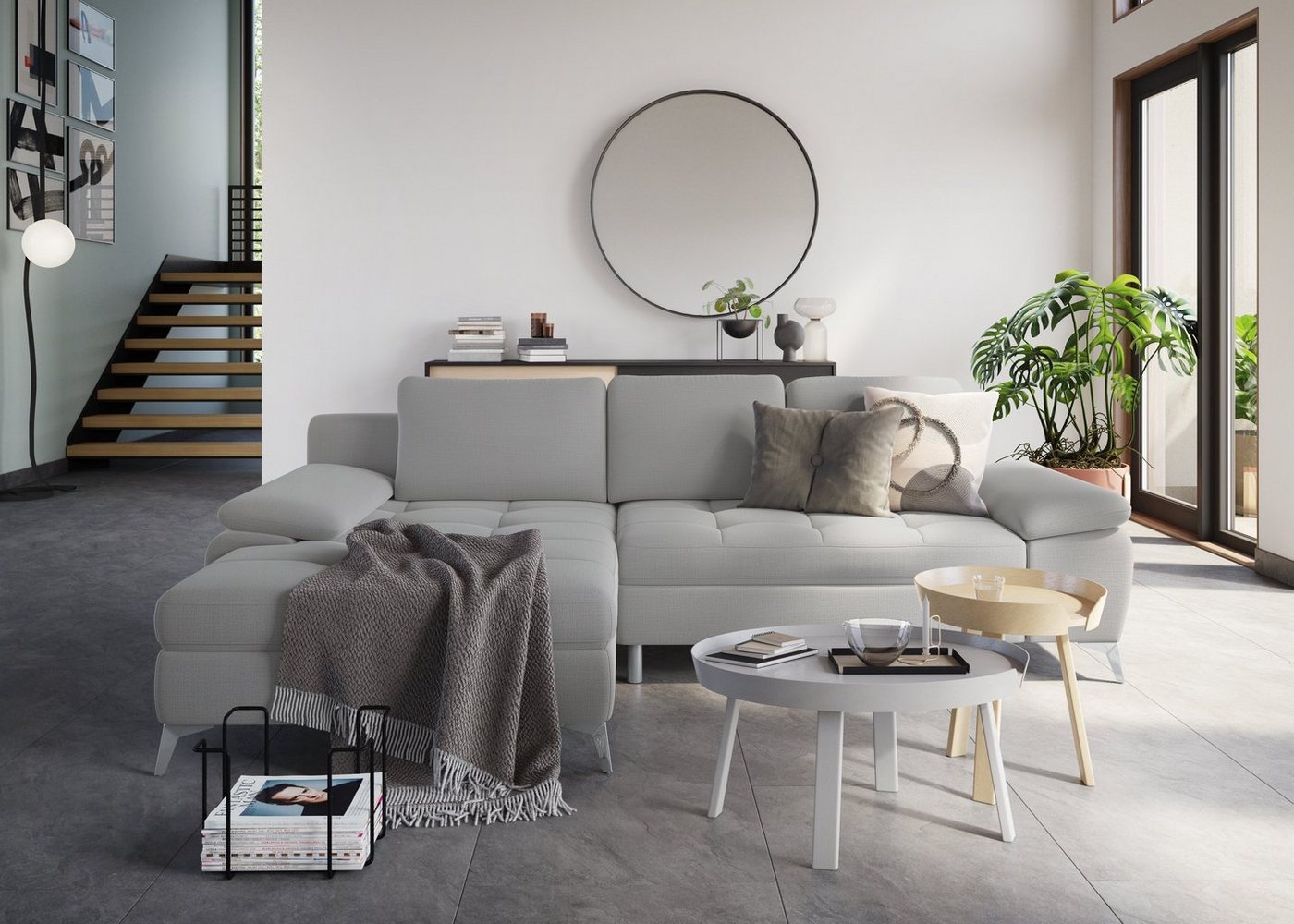 sit&more Ecksofa Latigo L-Form, mit Recamiere, wahlweise mit Bettfunktion und Bettkasten von sit&more