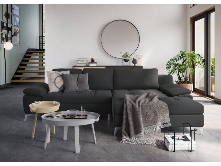 sit&more Ecksofa Latigo L-Form, mit Mega-Recamiere, grau, ohne Bettfunktion-ohne Bettkasten, anthrazit sit&more Ecksofa Latigo L-Form, mit Mega-Recamiere, grau, ohne Bettfunktion-ohne Bettkasten, anthrazit von sit&more